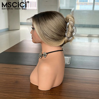 Perruque longue en dentelle HD transparente sans colle, cheveux vierges alignés avec la cuticule, 100 % naturels, pour cheveux décolorés, avec ligne de cheveux naturelle
