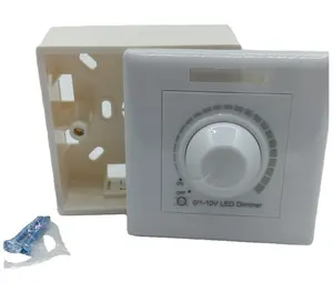 DC0-10V wall mounted rotary panel AC input 100-240V rotary switch 0-10V led dimming controller Knob led light dimmer controller