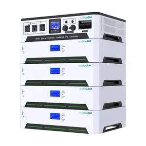 Stackable Energy Storage Battery System Inverter All-in-One Machine 5kWh Lifepo4 Battery 5kW Hybrid Inverter 10kWh 15kWh 20kWh