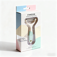 Scatola di Carta Laminata Personalizzata per Utensili da Cucina, Confezione Stampata per Pelapatate con Finestra Trasparente