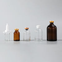Flacons en verre transparent stériles 2R/4R/6R/8R/10R, contenants scellés pour injections et échantillons de laboratoire