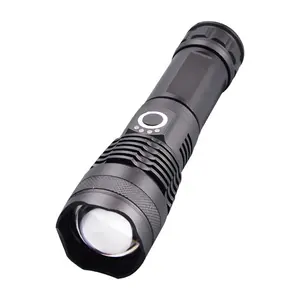 Obor Senter Zoom Led P50 15Watt, Bahan Aluminium Daya Tinggi