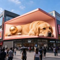 Écran LED 3D Extérieur à Visionnement Direct, Économie d'Énergie, Haute Luminosité, Idéal pour Stades, Concerts et Publicité Murale