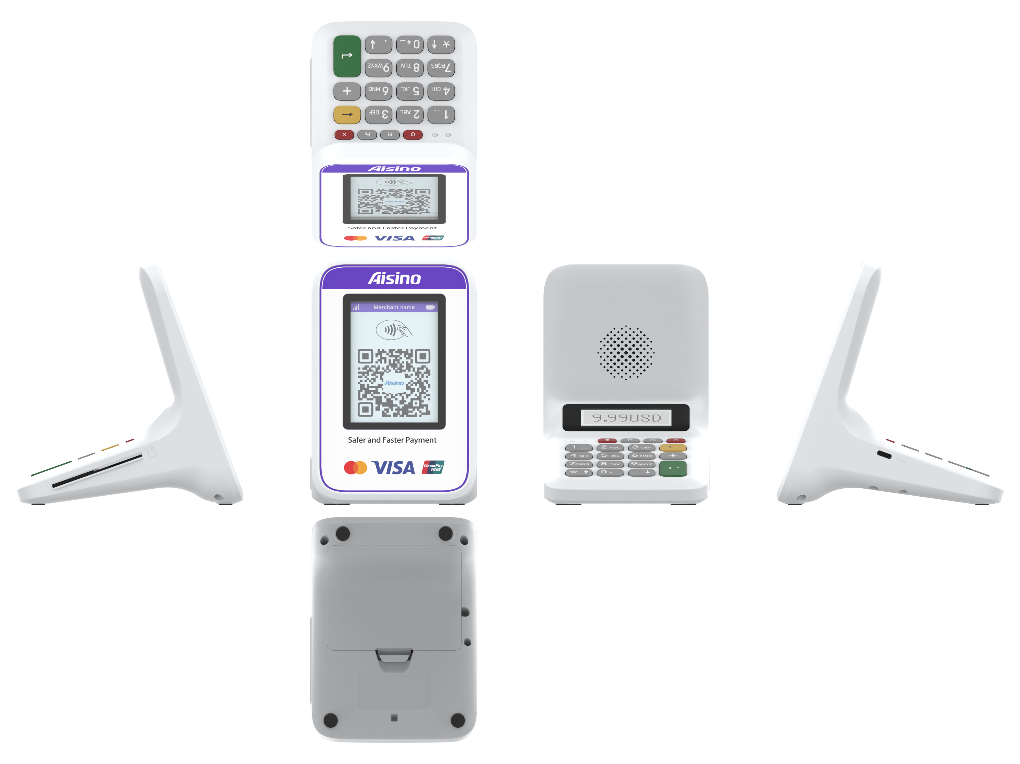 ダイナミックQRディスプレイ支払いスピーカーAisino Q161 Pro Qr