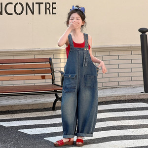 <span class=keywords><strong>Tuta</strong></span> in denim con tasche per ragazza adolescente, collezione Estate 2026 - Product Image 3