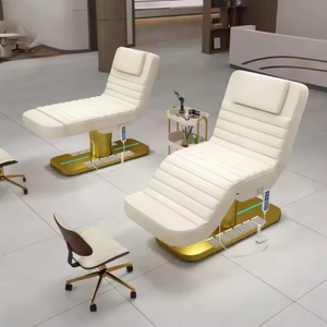 High <b>End</b> Beauty Salon Interior Design Complete Spa Equipment Electric Adjustable <b>Bed</b> Massage Table - Product Image 2
