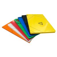 Feuille de plastique HDPE jaune 10 mm, résistance aux chocs, extrudée, tailles personnalisables, découpe sur mesure pour le traitement mécanique, en stock