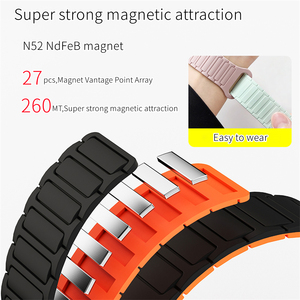 <span class=keywords><strong>Bracelet</strong></span> en silicone avec boucle magnétique pour <span class=keywords><strong>Apple</strong></span> <span class=keywords><strong>Watch</strong></span>, compatible avec les modèles 11, 10, 42 mm, 46 mm et IWatch Ultra 49 mm - Product Image 2