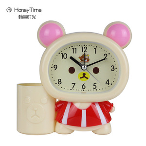 Cute Cartoon <strong>Bee</strong> Pen Holder Children's Alarm <strong>Clock</strong> Creative Fashion Student Bedroom Bedside Table Alarm <strong>Clock</strong> Wholesale - Product Image 6