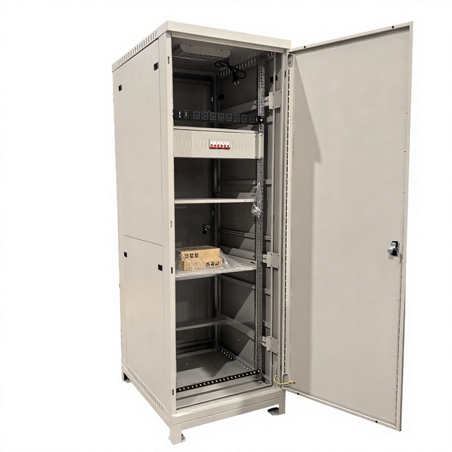 Server Cabinet 42U 19 Inch Network Rack Cabinet Data Center Server Rack With Lockable Door Adjustable Mounting