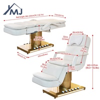 Table de massage pour spa facial, chaise de soin Kin Care, lit électrique de beauté pour salon de cosmétiques et extensions de cils
