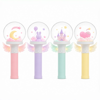 Bâton lumineux LED en plastique OEM ODM Ailes d'ange, 15 couleurs, poignée personnalisable avec logo, pour fans d'idols japonais, concerts et clubs de musique