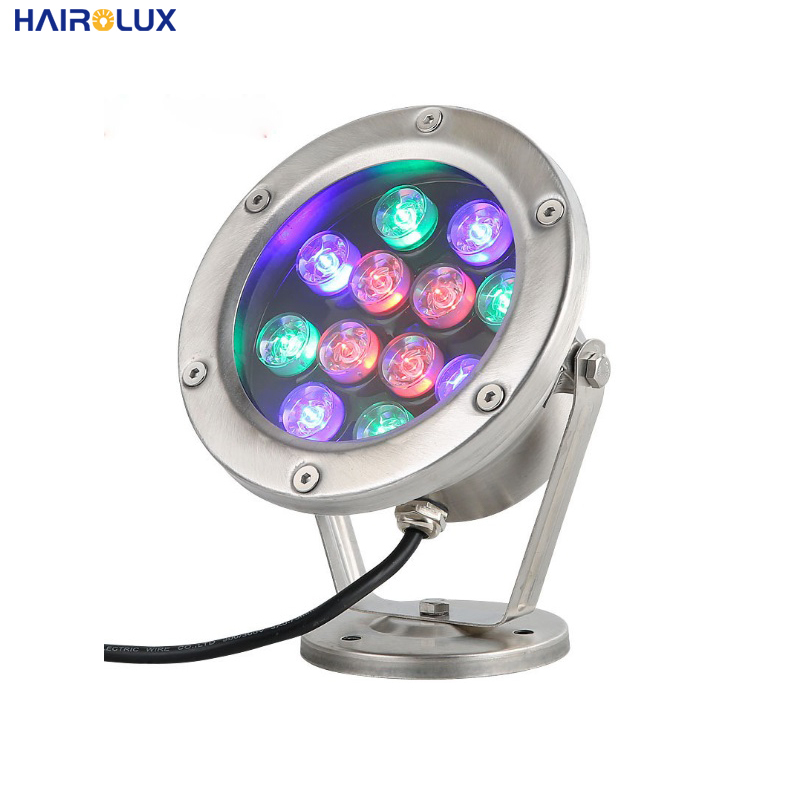 Outdoor Stainless Steel IP68 Waterproof 12V 24V Fountain Swimming Pool Lights Led Underwater Light