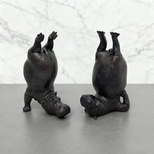 Groothandel Creatieve Dierenbeeld Yoga Nijlpaard Beeldje Originele Cadeaus Creatieve Huisdecoratie voor Woonkamer Tafeldecoratie - Product Image 1