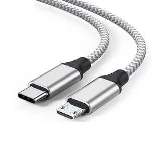 Xput 2.0 USB C Để Micro USB Cáp Bện Nam Để Nam Adapter Loại C USB Để Micro USB Dây Để Sạc Truyền Dữ Liệu - Product Image 2