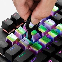 Custom Gaming Keycap Set 14 Keys Key Puller Durable Stainless Steel Metal Keycap Compatible with Mechanical Gaming 60% Keyboards