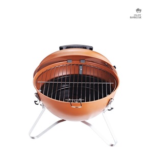 Camping Voyage Barbecue Griller <span class=keywords><strong>Cuisson</strong></span> Portable Rond Sphérique Grill Charbon <span class=keywords><strong>De</strong></span> Bois Barbecue Grill - Product Image 3