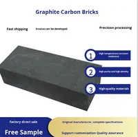 Brique de carbone en graphite fritté imprégné personnalisée, résistante aux acides et aux alcalis à haute température, fabriquée en Chine