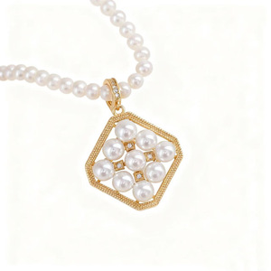 31436 Accesorios de Perlas DIY, Colgante de Plata S925, Soporte Vacío para Múltiples Cuentas de 5-6mm, Estilo Religioso, Colgante de Moda para Collar - Product Image 5