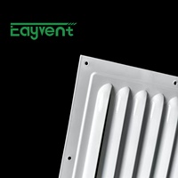 Grille extérieure en aluminium pour CVC, résistante aux intempéries, avec grille de ventilation anti-pluie et maille pour l'admission et l'évacuation de l'air