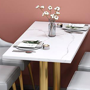 Juego de Mesa de Comedor de Madera con Sillas Swan y Estructura Metálica - Diseño Moderno para Restaurantes y Uso Comercial - Product Image 5