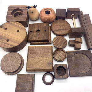 काले अखरोट के आधार के लिए थोक कस्टम लेजर उत्कीर्णन सेवा पानी कप ढक्कन अन्य लकड़ी के उत्पाद स्टेनलेस स्टील - Product Image 1