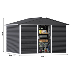 <span class=keywords><strong>Abri</strong></span> <span class=keywords><strong>de</strong></span> <span class=keywords><strong>jardin</strong></span> en acier durable pour le stockage d'outils d'extérieur pour le mobilier d'extérieur - Product Image 3