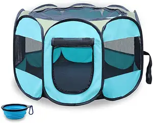 Манеж для домашних питомцев и щенков, складная дорожная палатка с чехлом для переноски