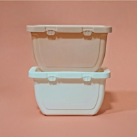 Boîte de rangement transparente en PP pour capsules de lessive, capacité 30 pièces, avec couvercle intégré, conteneur en plastique pour capsules de lessive, marque XIANGSHI, personnalisable