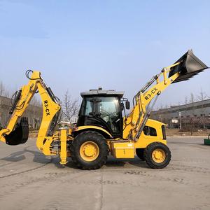 बैकहोए खुदाई लोडर ट्रैक्टर नई रेट्रो खुदाई आडोरा जेसीबी मिनी 4x4x4 व्हील बैकहोए लोडर 1.5m बकेट के साथ - Product Image 4