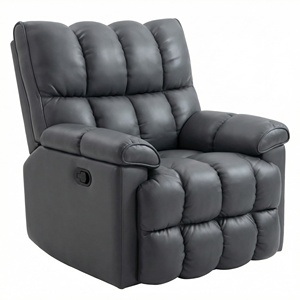 Power Reclining Leather Oversized Lazy Single Recliner Chair with USB Charging Multi Functional Living Room <strong>Furniture</strong> - Product Image 6
