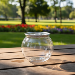 Envase cilíndrico esférico de 210 ml y 55 mm de diámetro, preforma transparente para alimentos, botella de plástico redonda para refrescos, lata de PET con tapa - Product Image 5