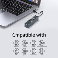 Hub USB untuk Komputer Laptop PC USB-A 2.0 Ke Usb 3.0*3 4 Port Splitter/USB Ke SD/TF Adaptor OTG