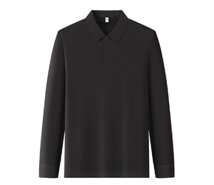 <span class=keywords><strong>Polo</strong></span> a Maniche Lunghe in Seta di Gelso con Logo Personalizzato Stampato per Primavera e Autunno - Product Image 4