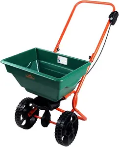 Spreader Fertiliser flower Garden planter 20KG 15L fertiliser seed limestone road salt and sand medium size garden tool cart