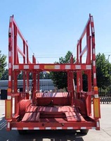 Semi-remorque porte-voitures en acier JINFENG à 2/3 essieux, double pont, robuste, avec train de roulement, couleur personnalisée, capacité de charge de 20001 à 25000 kg