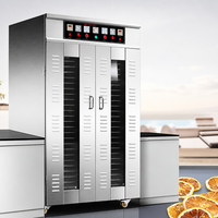 Déshydrateur alimentaire commercial intelligent multifonctionnel à 6 ventilateurs et 30 plateaux pour fruits secs, poissons, crevettes et fruits de mer