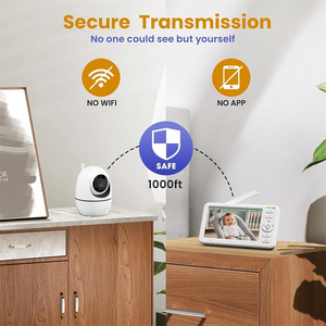 Nouvelle Tendance 2026 : <span class=keywords><strong>Babyphone</strong></span> Caméra avec Détection Sonore Mode VOX, Berceuses, Batterie 5000 mAh, Audio Bidirectionnel 300 m et Moniteur Bébé - Product Image 3