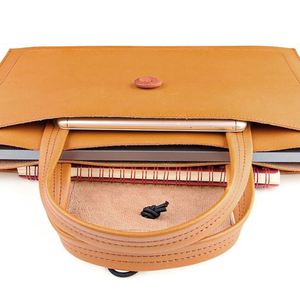 Unisex Tablet Briefcase <b>Bag</b> With Handle Pu <b>Leather</b> <b>Laptop</b> <b>Bags</b> for <b>Women</b> - Product Image 3