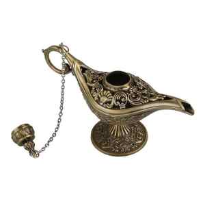 Spielzeug für Heimdekoration Ornamente Legende Ausgehöhlte Märchen Aladdin Wunderlampe Teekanne <span class=keywords><strong>Genie</strong></span>-Lampe Vintage Retro - Product Image 4