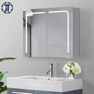 Mur Monté en aluminium d'espace combinaison <span class=keywords><strong>toilette</strong></span> lentille arche Illuminé <span class=keywords><strong>LED</strong></span> Salle De Bain Miroir Armoire - Product Image 1