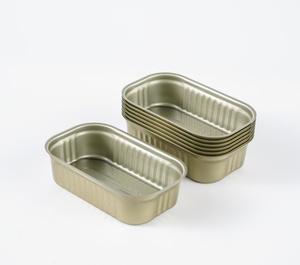 Latas de <span class=keywords><strong>lata</strong></span> de sardina vacías cuadradas de fácil apertura de dos piezas de hojalata calificadas <span class=keywords><strong>para</strong></span> alimentos <span class=keywords><strong>para</strong></span> enlatar pescado - Product Image 4