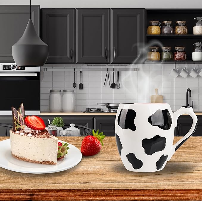 20 OZ牛セラミックミルクカップ450 ml牛コーヒーマグ奇妙な牛乳牛