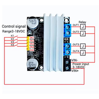 Modul Penggerak Motor DC Ganda 10A Pengaturan Kecepatan PWM Maju dan Mundur Peredupan 3-18v Tegangan Rendah Arus Tinggi