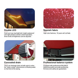 Toldo Retráctil Eléctrico <span class=keywords><strong>para</strong></span> Patio, Toldo Impermeable <span class=keywords><strong>para</strong></span> Jardín y Terraza - Product Image 4