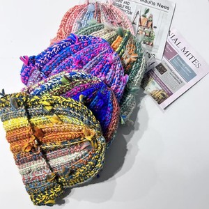 Gorro de Invierno Cálido <span class=keywords><strong>para</strong></span> <span class=keywords><strong>Mujer</strong></span>, <span class=keywords><strong>Tejido</strong></span> <span class=keywords><strong>a</strong></span> Mano con Hilo de Colores en Contraste, Estilo Tie-Dye, con Diseño de Arcoíris Coreano - Product Image 2