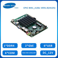 J4125 Çift Lan DDR4 SIM WIFI Bluetooth SSD X86 Minyatür 3.5 İnç Endüstriyel Gömülü Anakart Endüstriyel Kullanım İçin