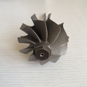 Albero Turbina GT3076R con Cuscinetti <span class=keywords><strong>a</strong></span> <span class=keywords><strong>Sfera</strong></span> 55x60mm 10 Pale / Albero Ruota Turbina / Ruota Turbo - Product Image 1