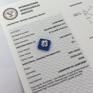 メッシジュエリーIGI 1ct 2ct 3ct 4ct 5ct DカラーVSクラリティ合成CVD HPHTアッシャーカットラボ成長ダイヤモンド - Product Image 3