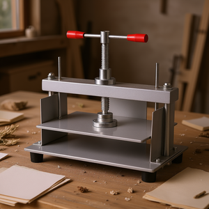 Presse à papier manuelle plate avec cadre en acier de 10 cm pour la pressage de livres et la fabrication de papier, 12x8,6 pouces - Product Image 2